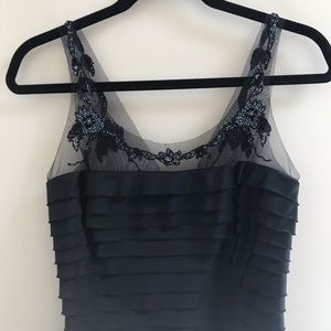 NWT BCBG Black Evening Midi Dress